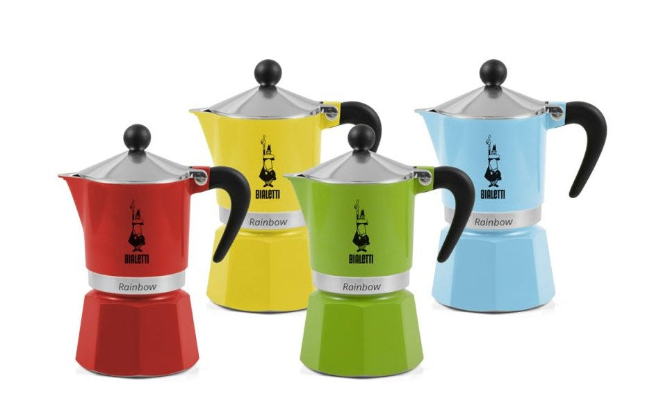 Bialetti Espresso Maker Rainbow 6 Cups Yellow