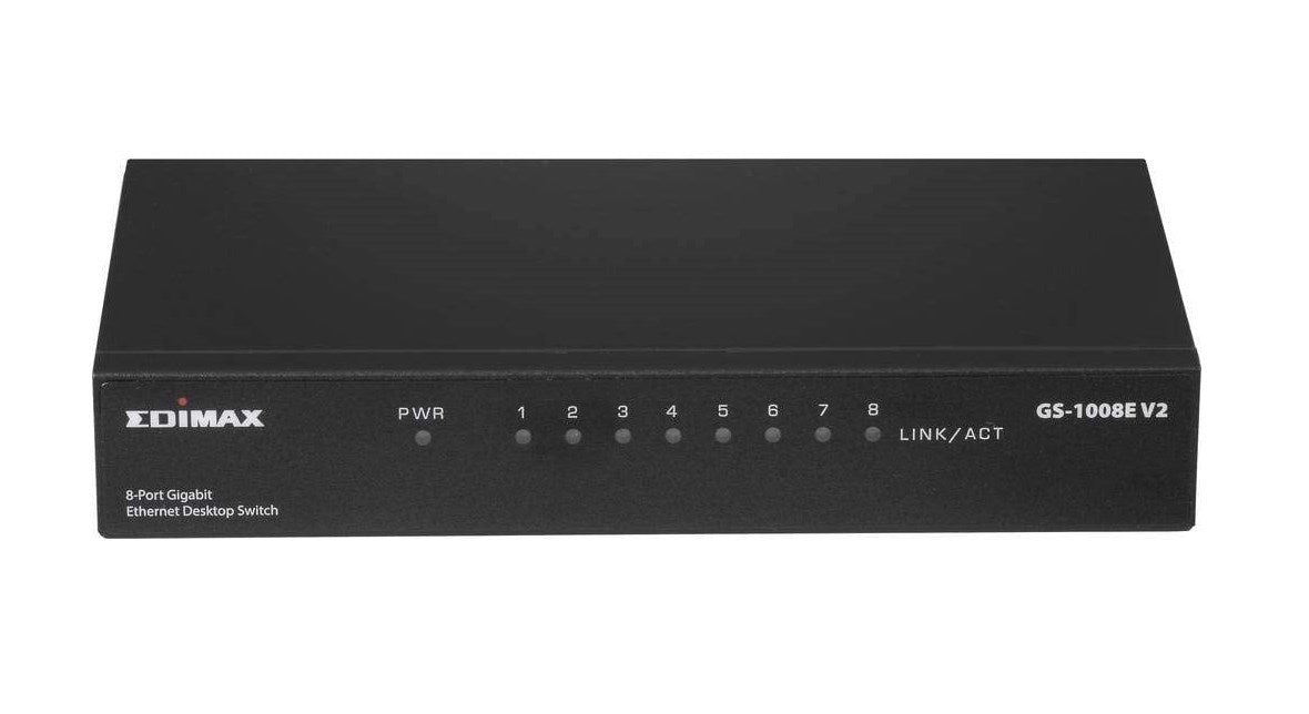 Edimax Gigabit Ethernet 8 Ports Desktop Switch,Metal Housing