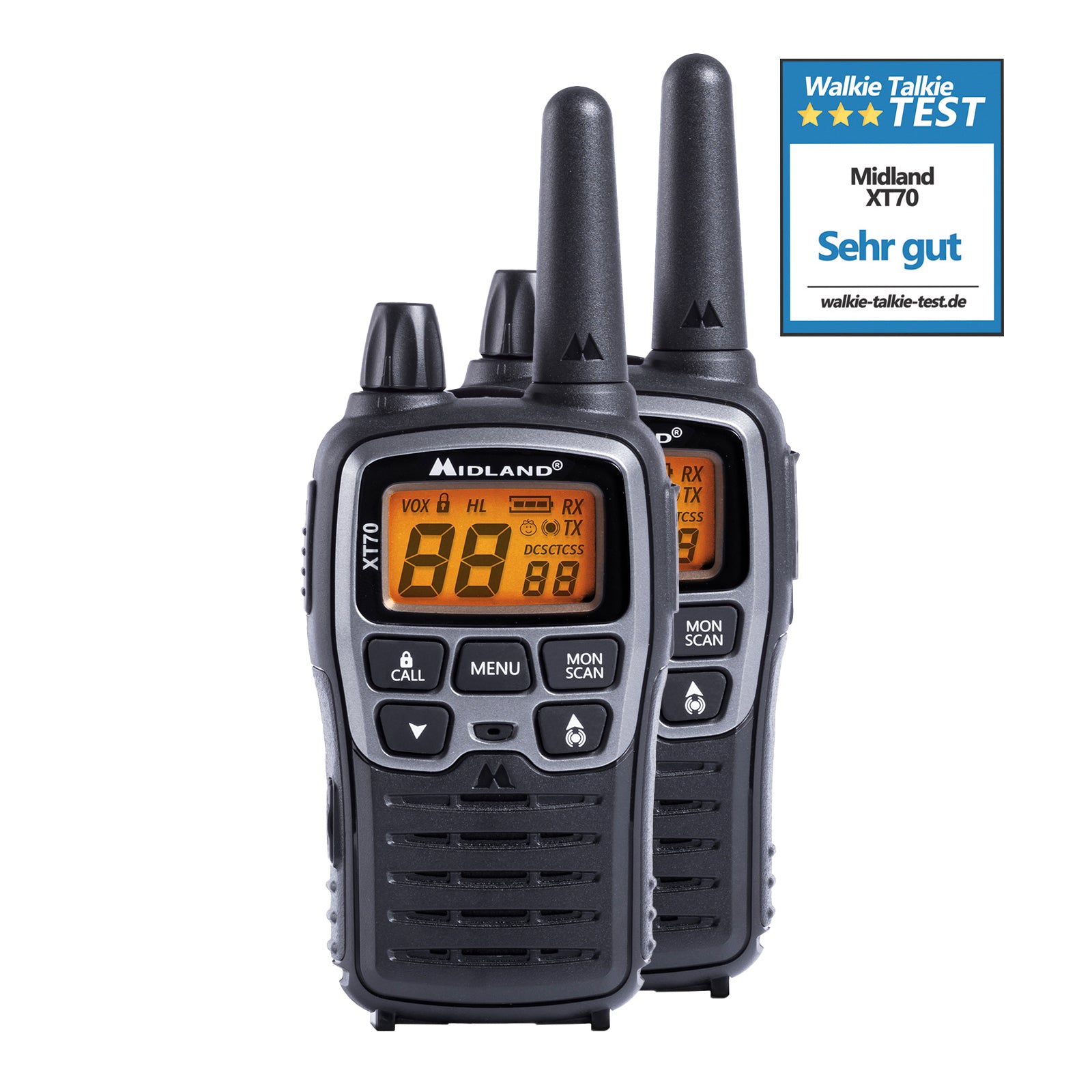 Midland XT70, pair, PMR+LPD, blister pack