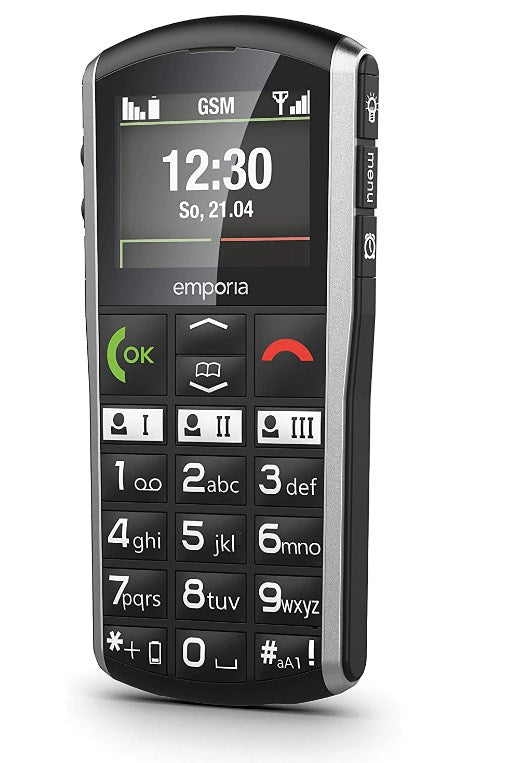 Emporia SIMPLICITY 2G (V27), large button and outdoor mobile phone, silver