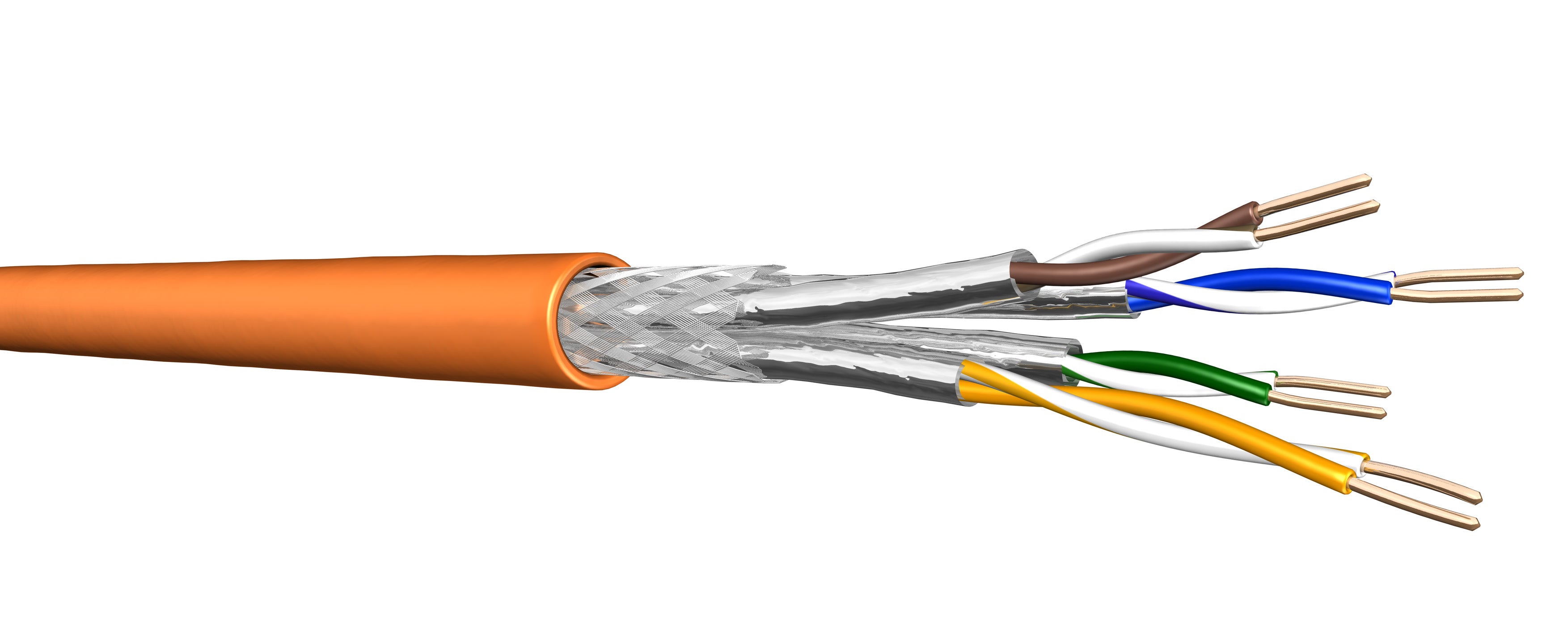 Draka installation cable, underground cable UC900 SS23, Cat 7, S/FTP, black, 50m ring