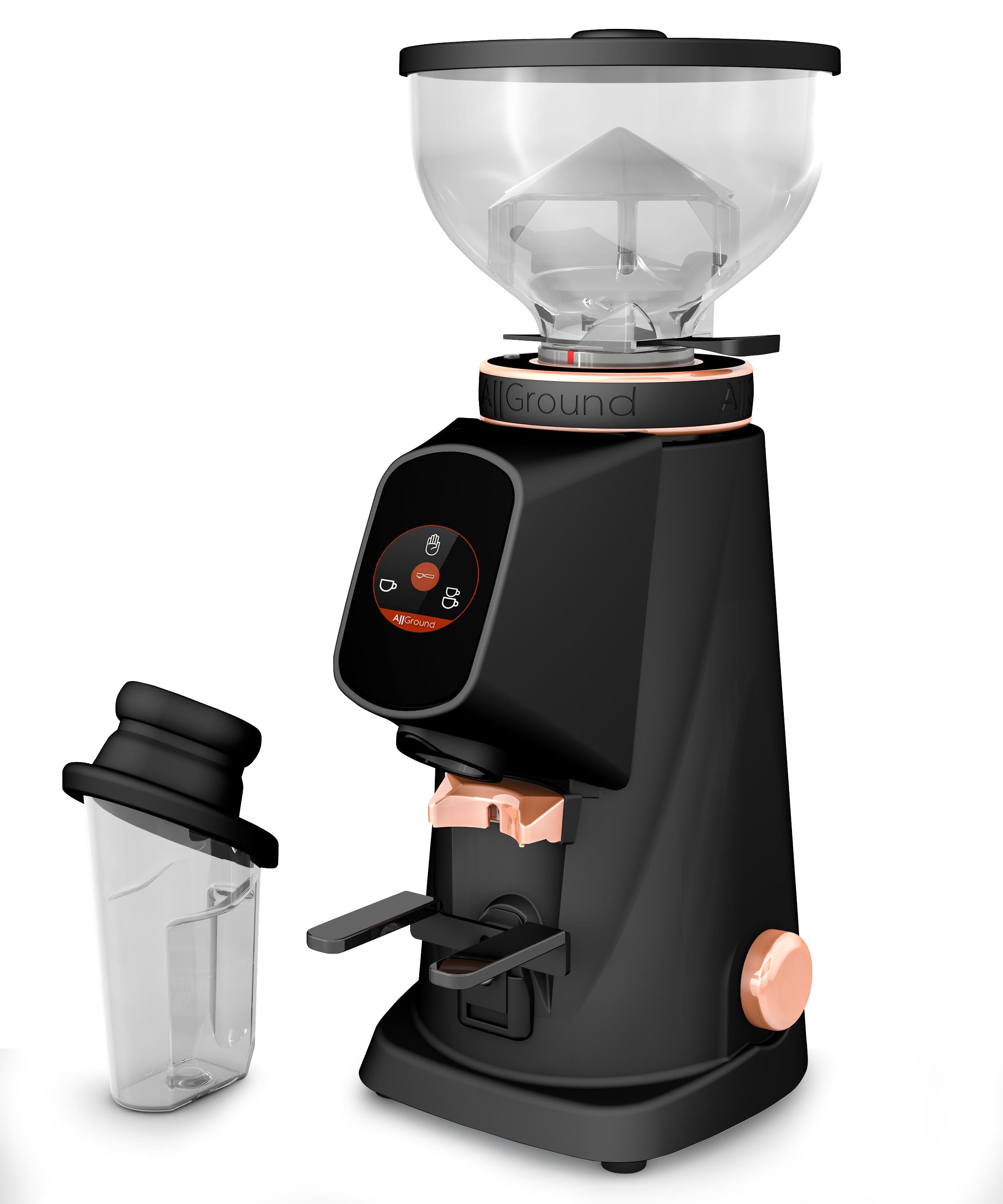 Fiorenzato AllGround coffee grinder Vanta black rose gold, 230V Schuko EU