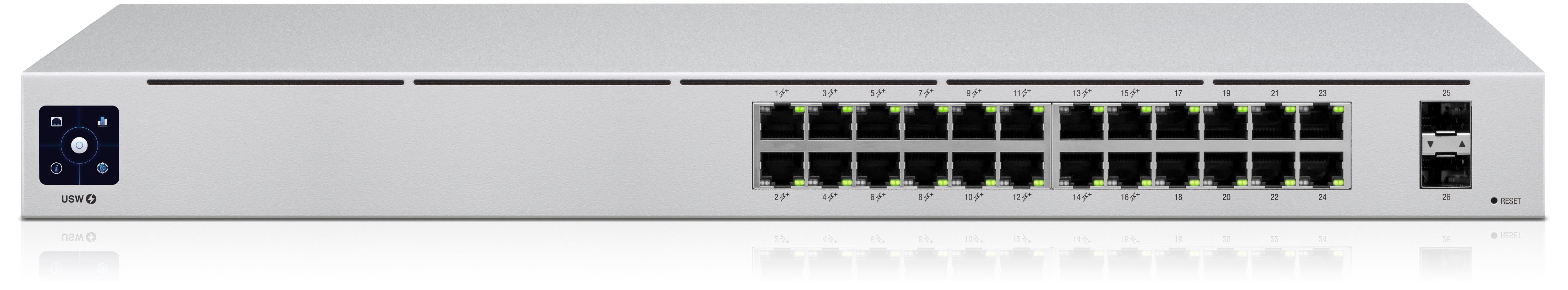 Ubiquiti UniFi Switch USW-24-POE 24 x 10/100/1000 (including 16 PoE+) 95W budget