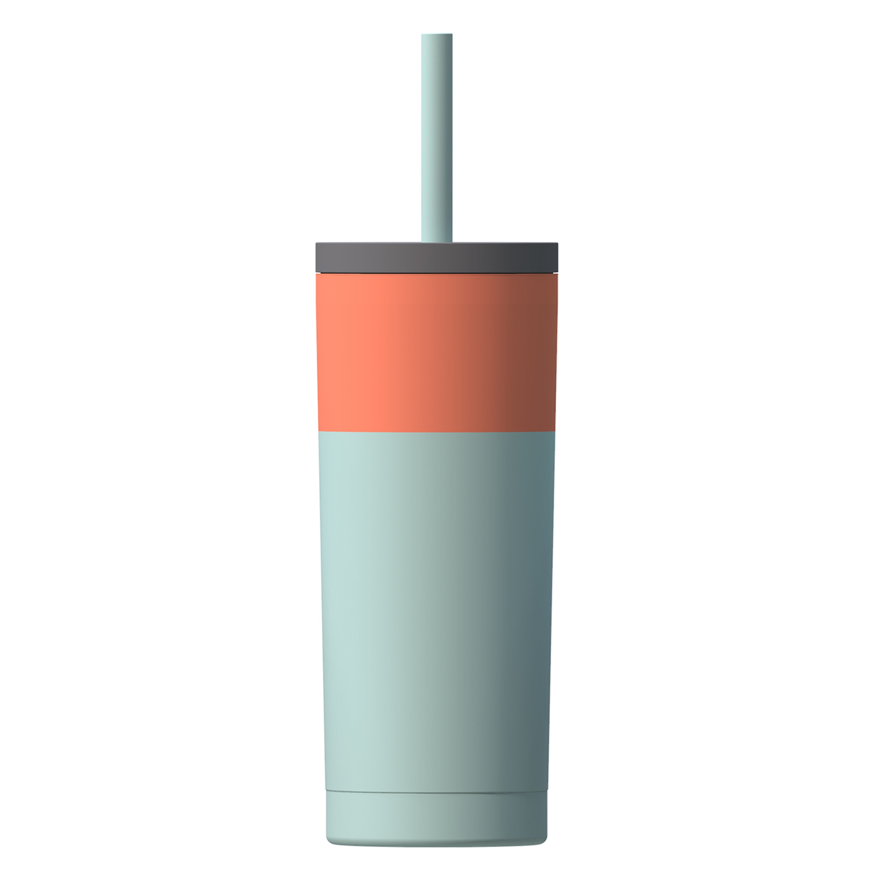 Asobu - Super Sippy - ToGo drinking cup made of stainless steel aquamarine orange