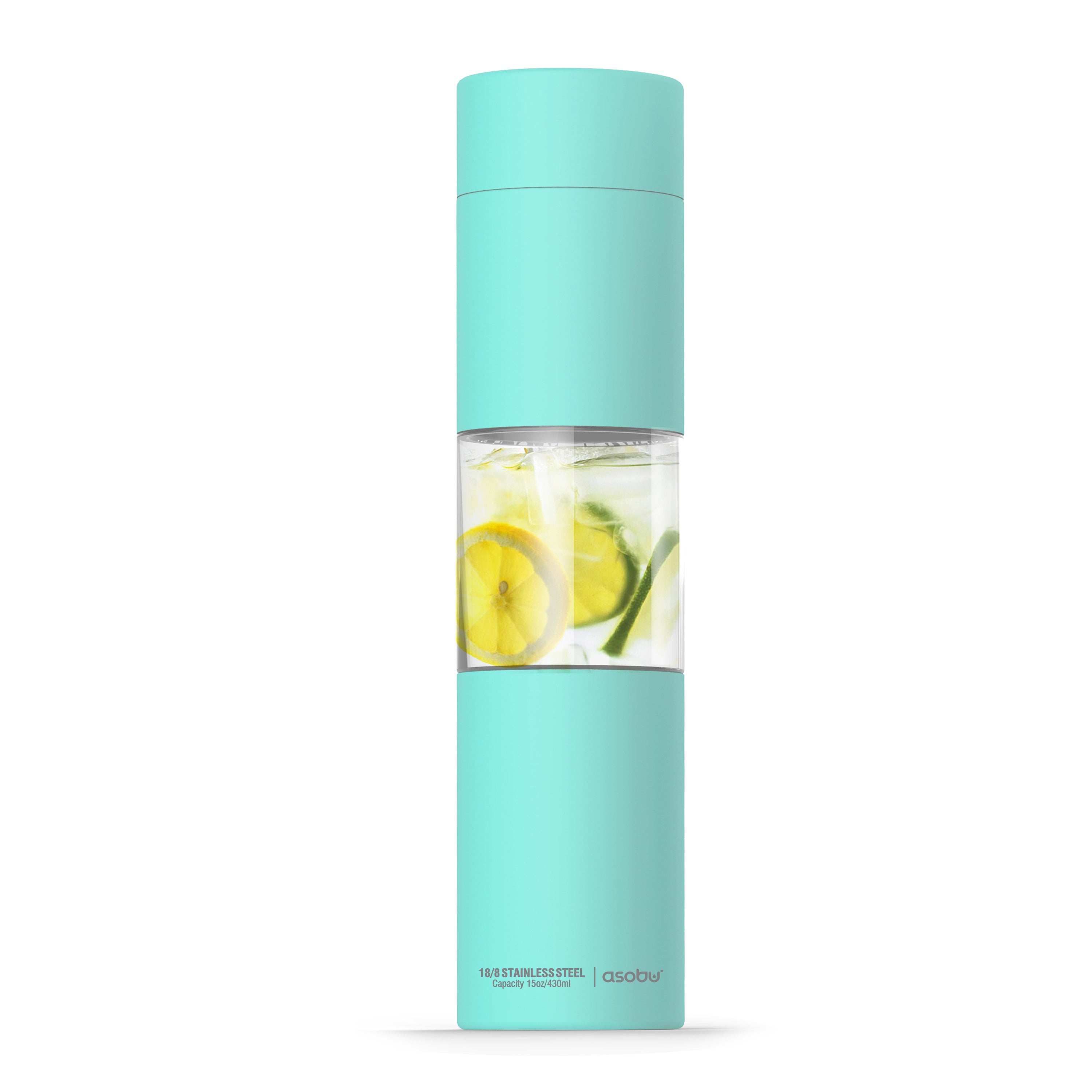 Asobu - Flavour U See - Infusion Drinking Bottle Aquamarine