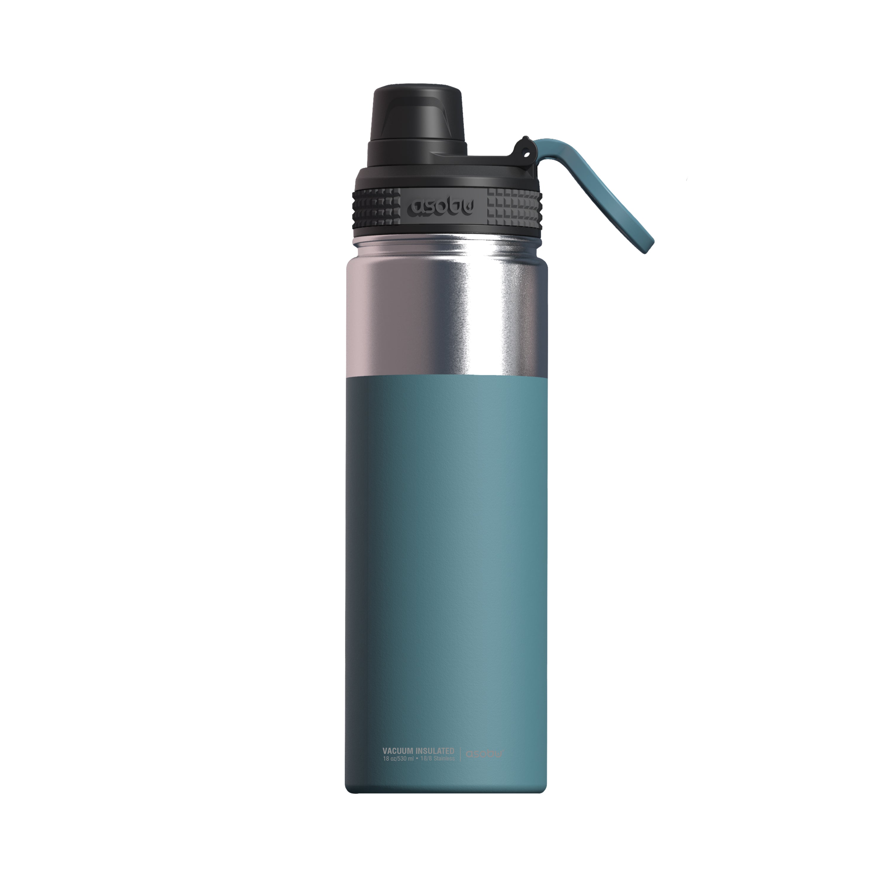 Asobu - Alpine Flask - insulated stainless steel outdoor bottle 530ml Blue