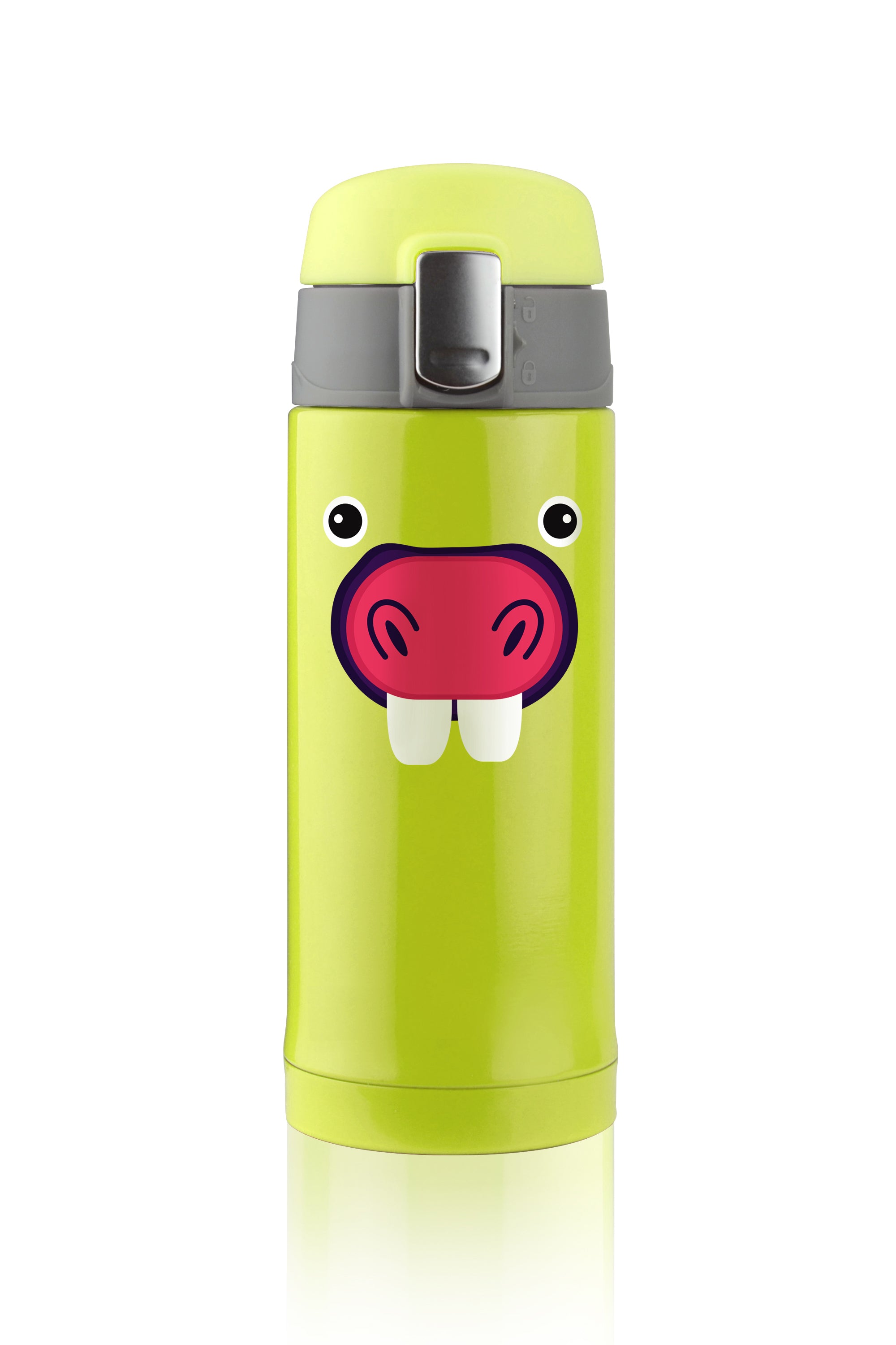 Asobu - Peekaboo - Kinderflasche Edelstahl Hellgrün