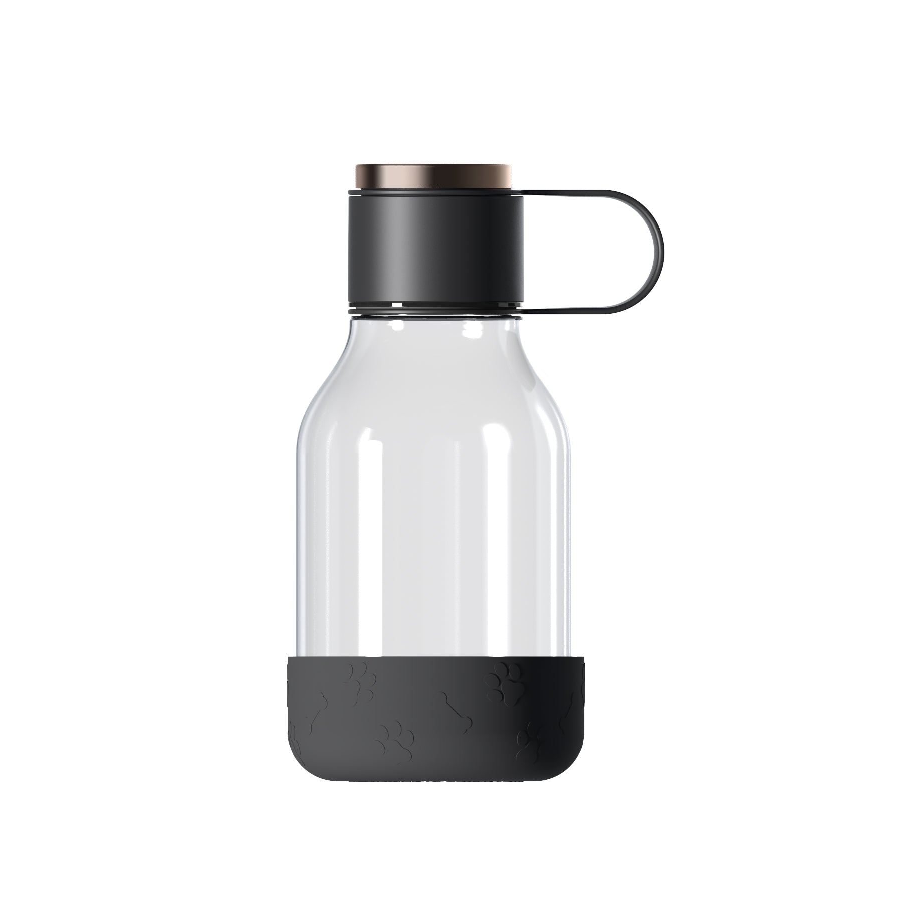 Asobu - Dog Bowl - Tritan bottle with dog bowl 1.5 liters black