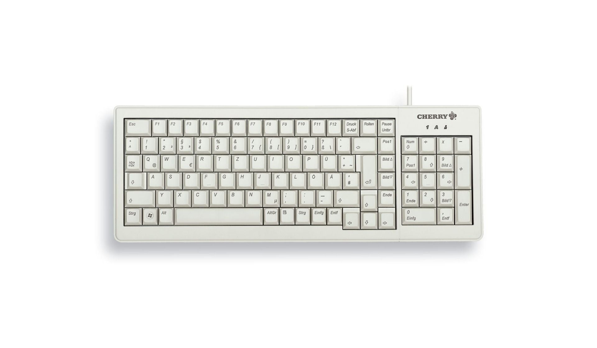 CHERRY G84-5200 COMPACT USB keyboard light grey