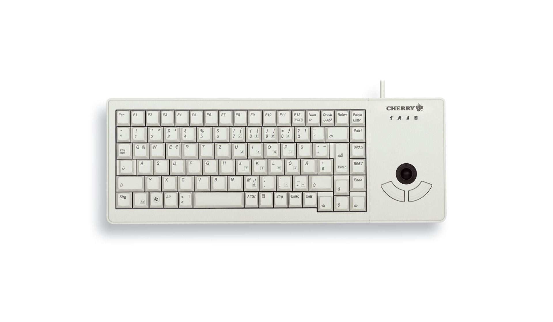 CHERRY G84-5400 XS TRACKBALL USB keyboard light grey