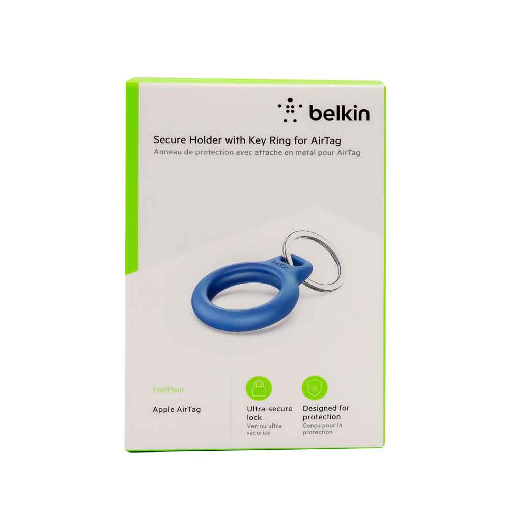 Belkin Secure Holder with keychain for Apple AirTag - blue