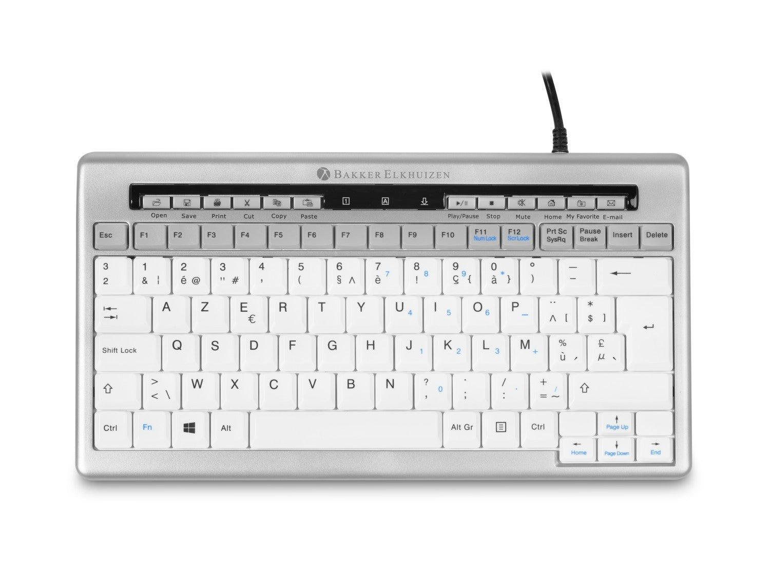 BakkerElkhuizen S-board 840 Design compact mini keyboard USB (FR)