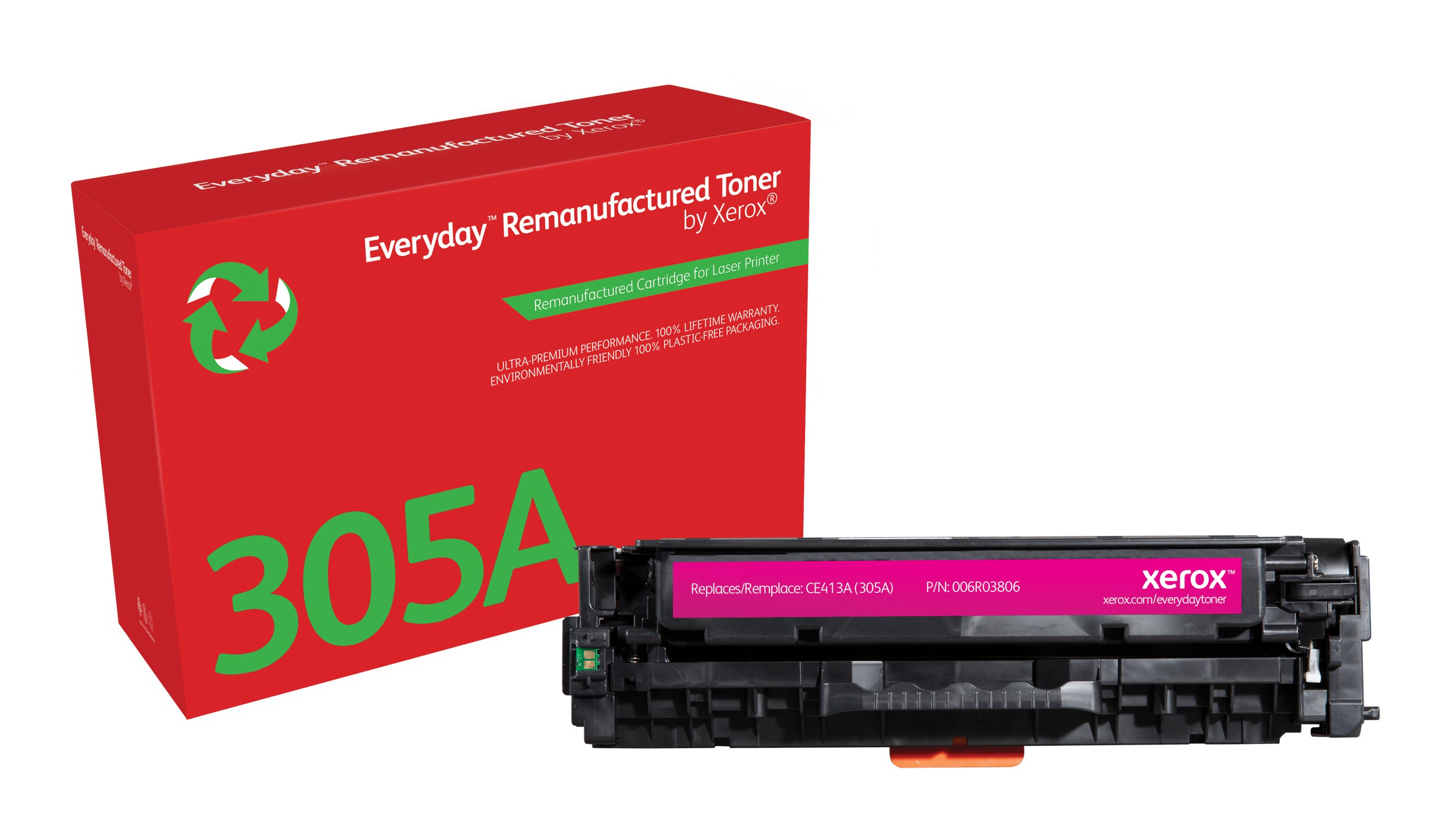 Xerox Everyday Toner in Magenta for HP CE413A, remanufactured