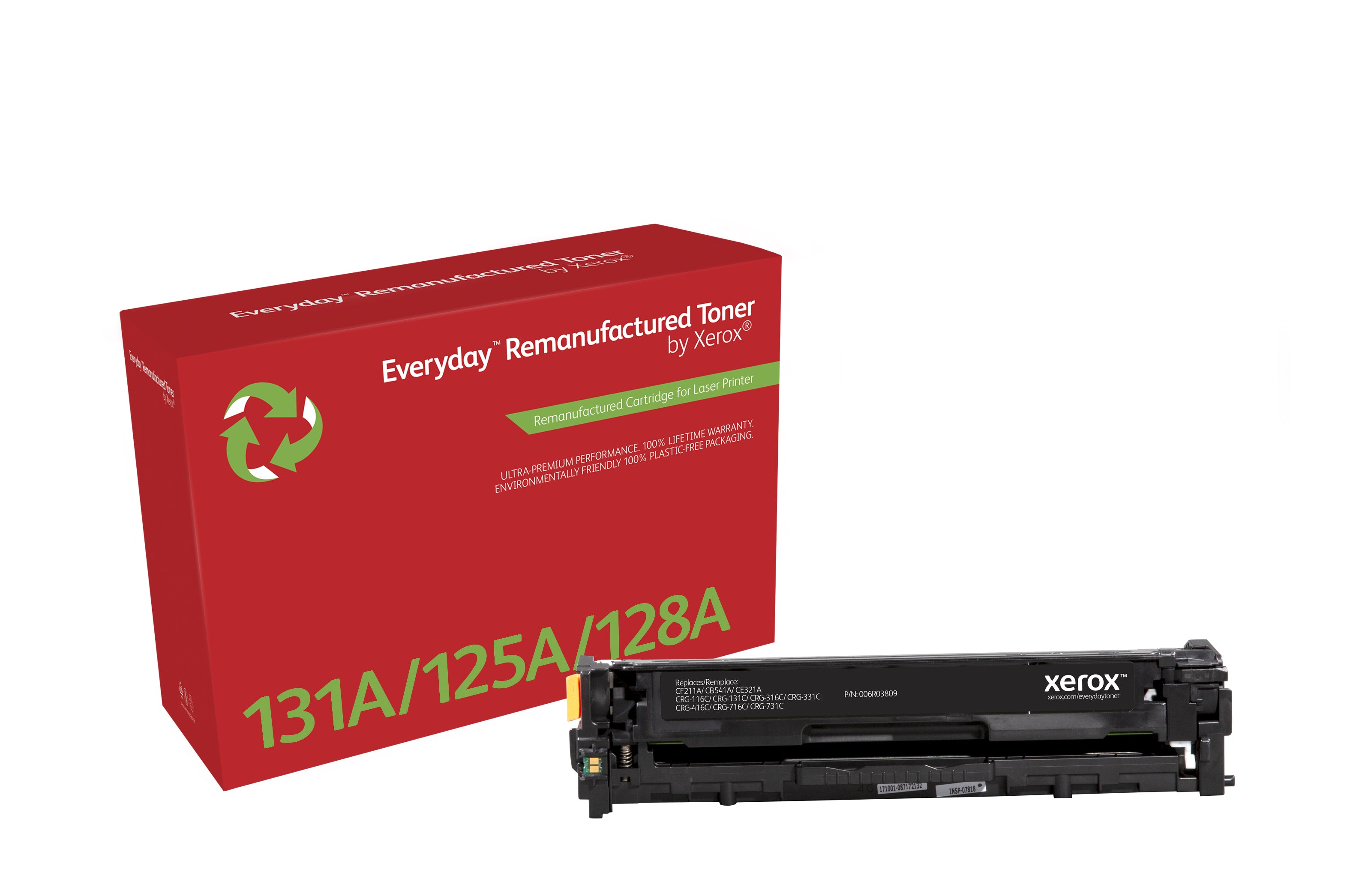 Xerox Toner Cyan for HP CF211A/CB541A/CE321A/CRG-116C/CRG-131C, remanufactured