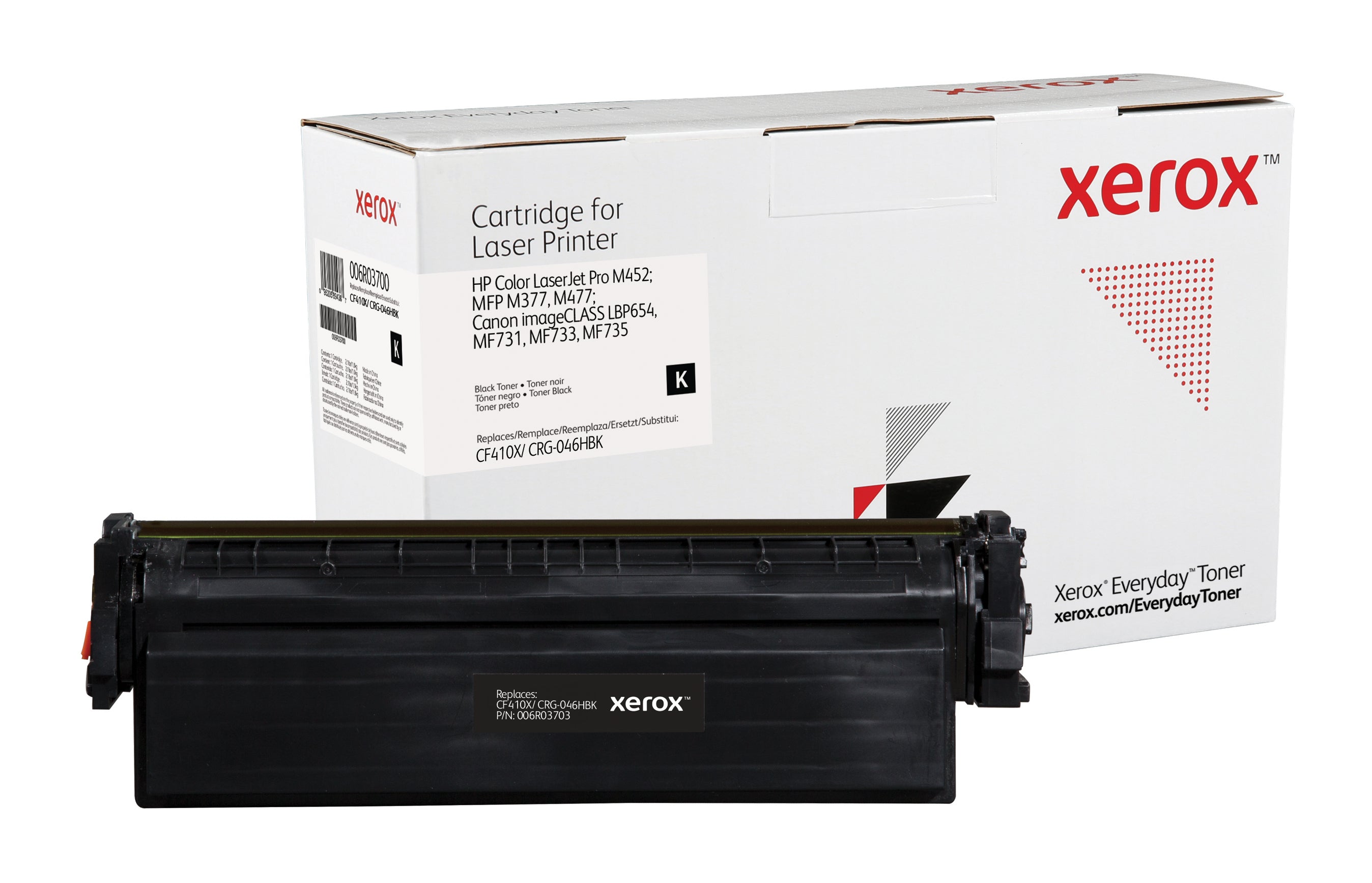 Xerox Everyday Toner in Black for HP CF410X/ CRG-046HBK, remanufactured