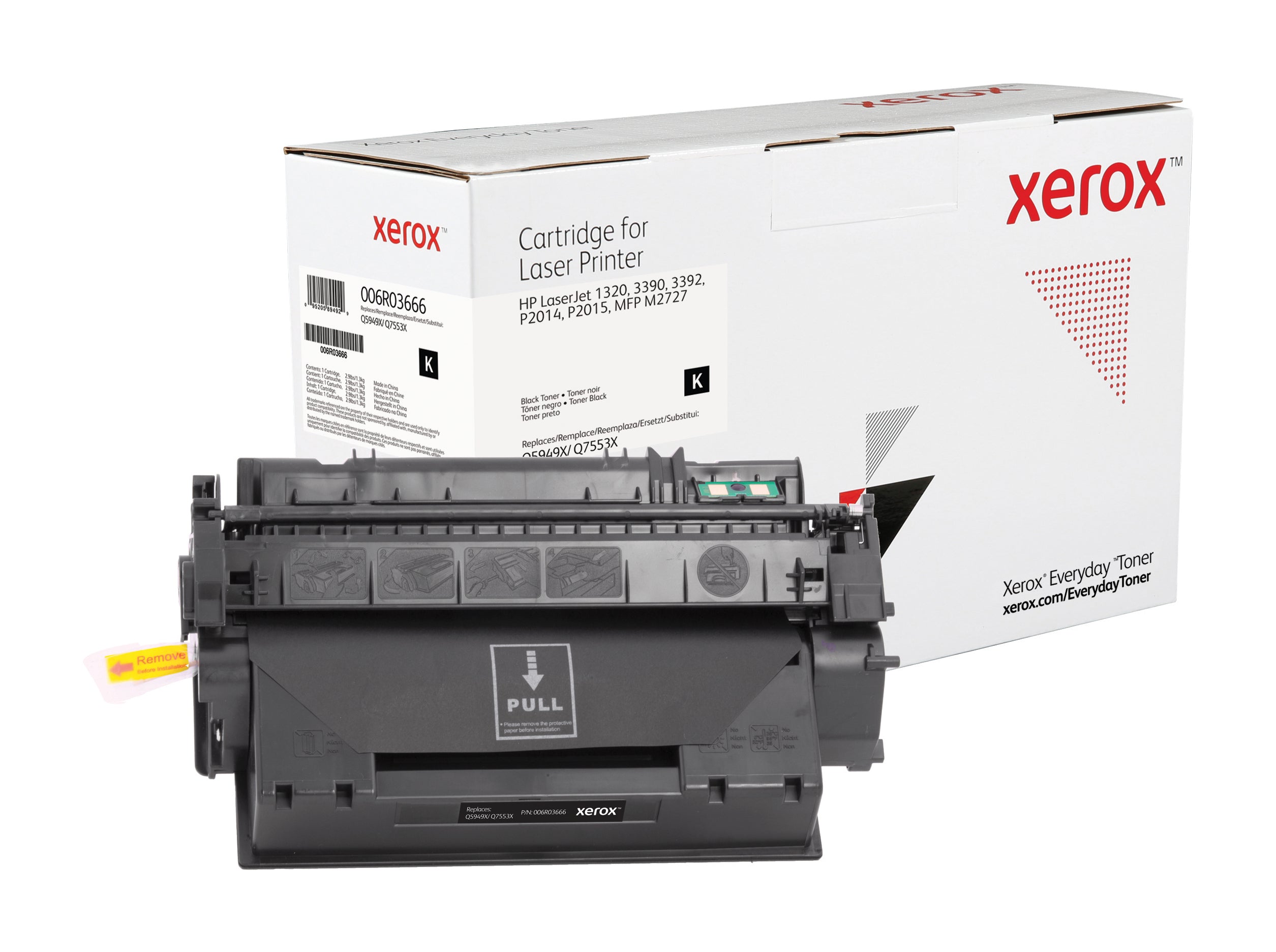 Xerox Everyday Toner in Black for HP Q5949X/ Q7553X, remanufactured