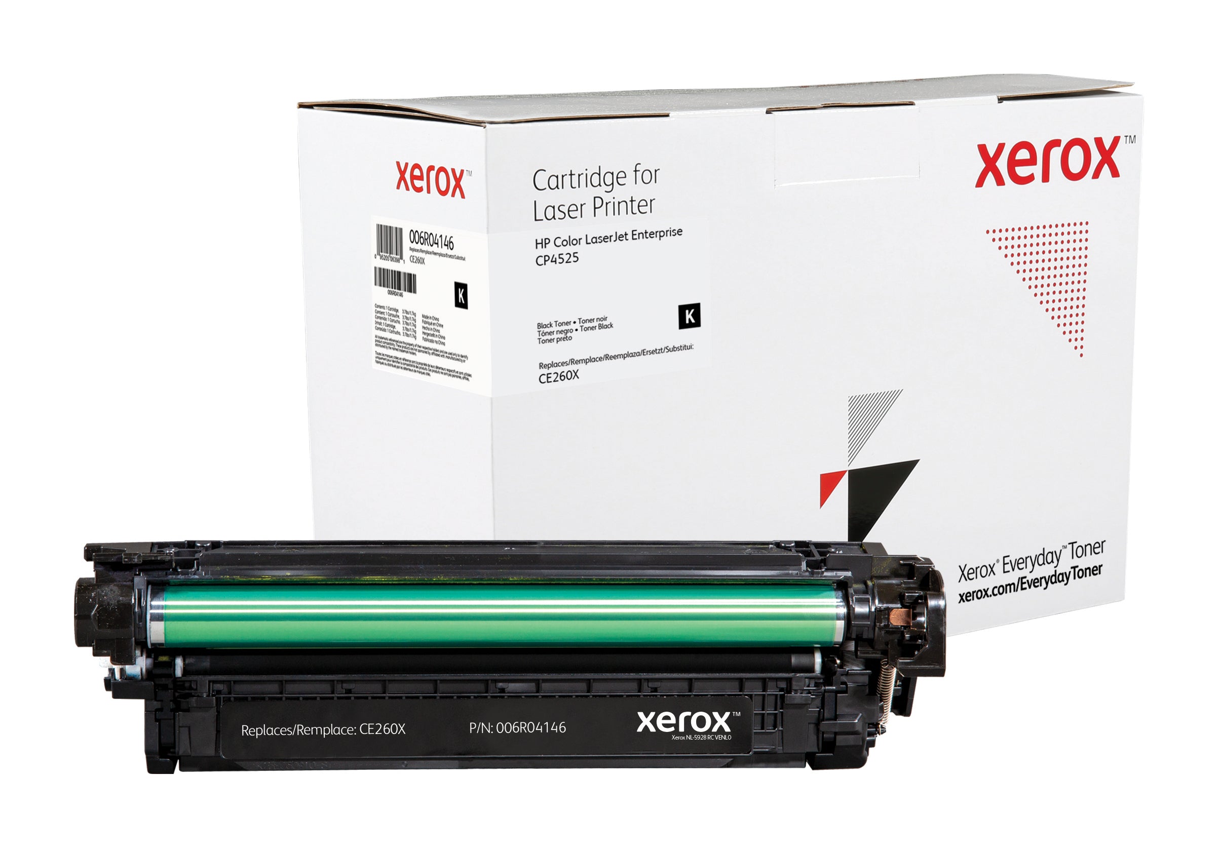 Xerox Everyday Toner in Black for HP CE260X, remanufactured