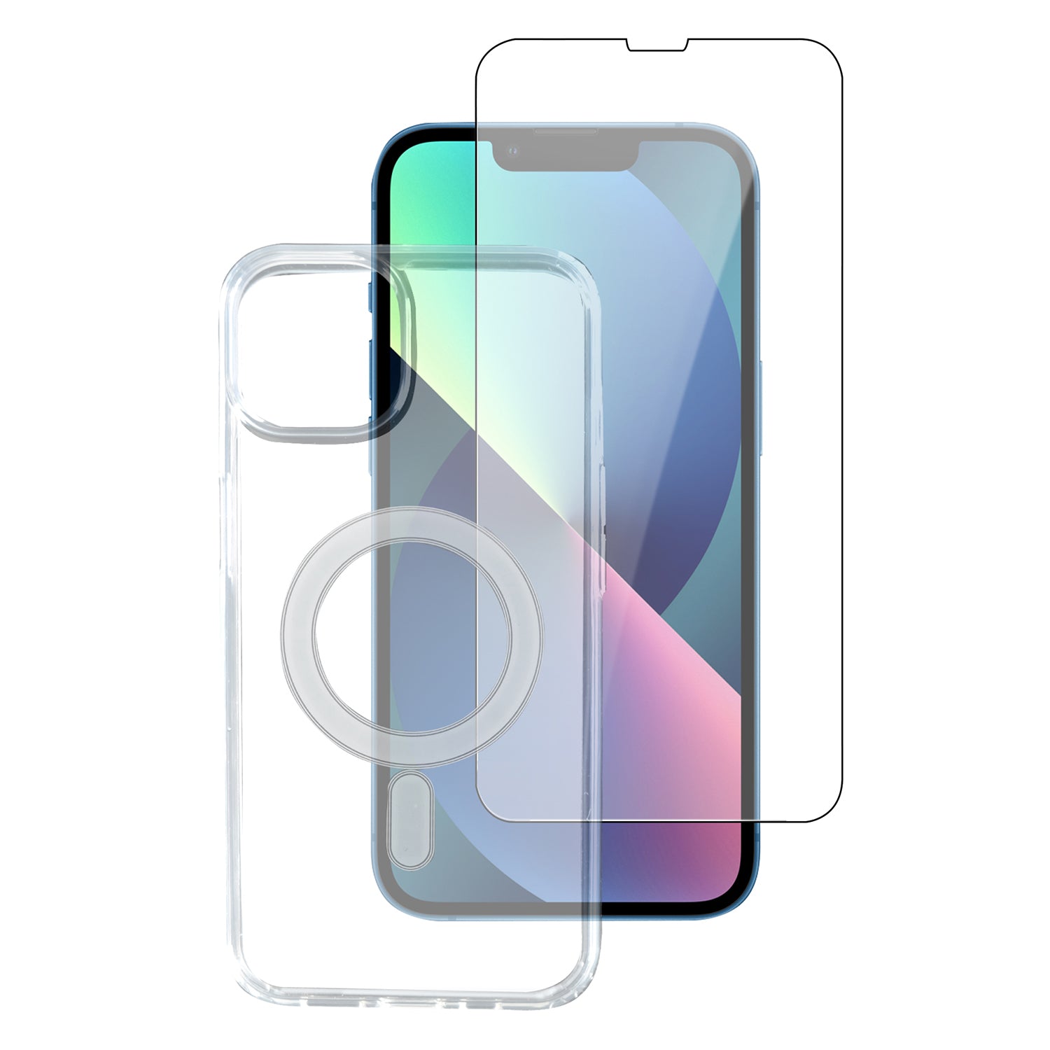 4smarts 360° starter set with X-Pro full cover glass, Apple iPhone 13