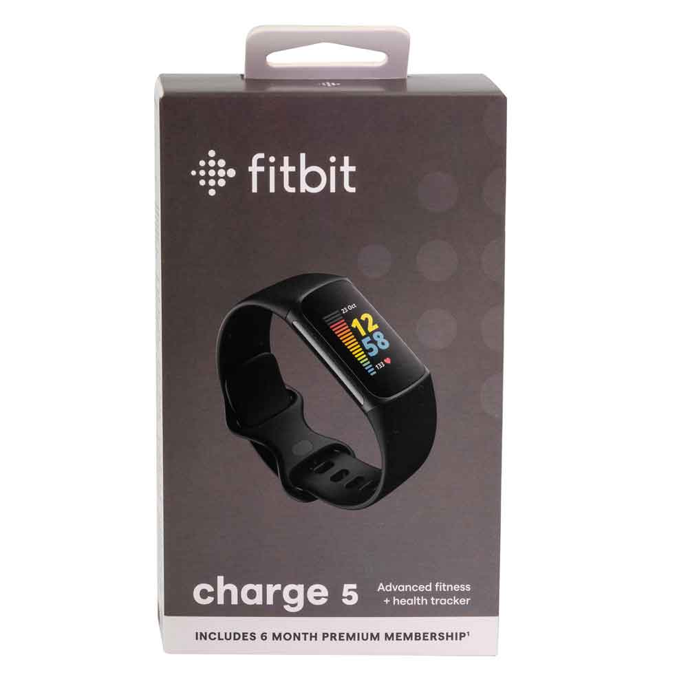 Fitbit Charge 5, Black/Graphite Stainless Steel