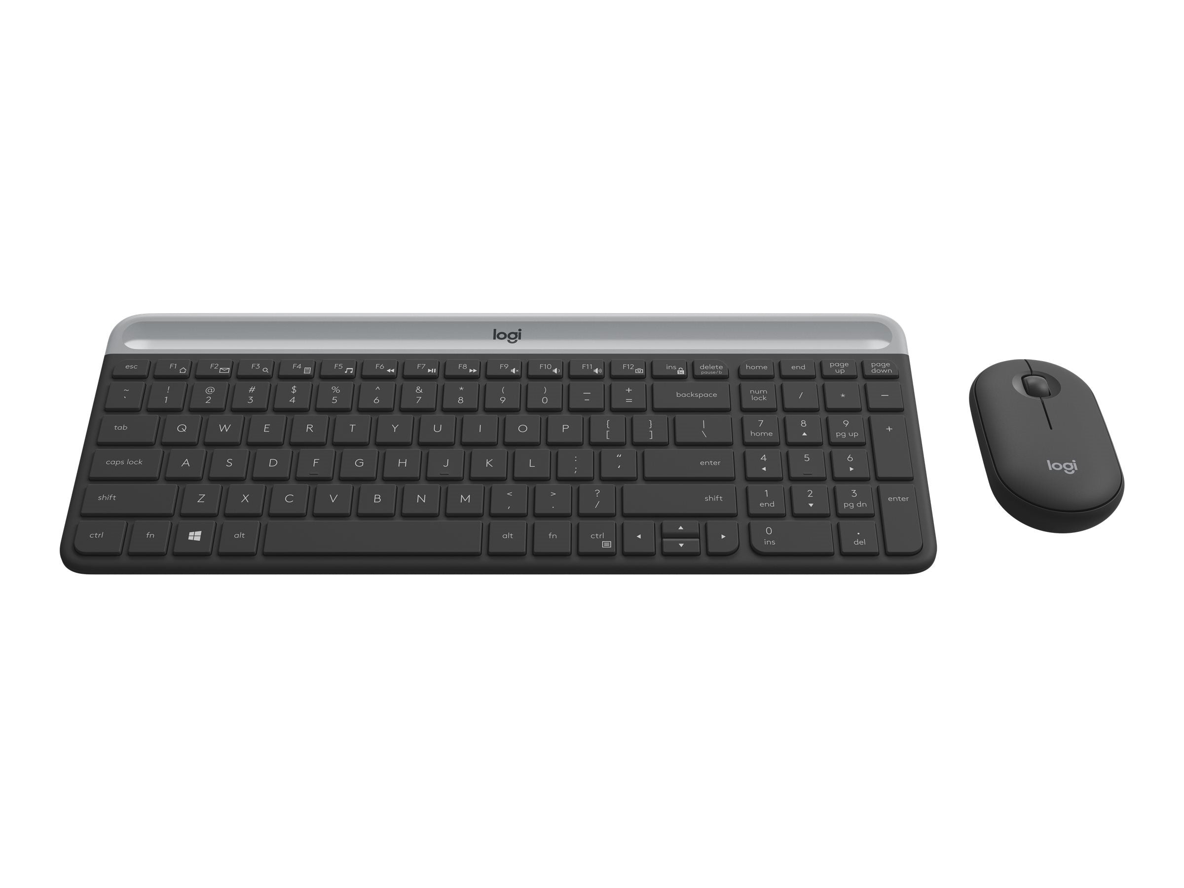 Logitech MK470 Slim Wireless Combo Keyboard & Mouse Set - graphite