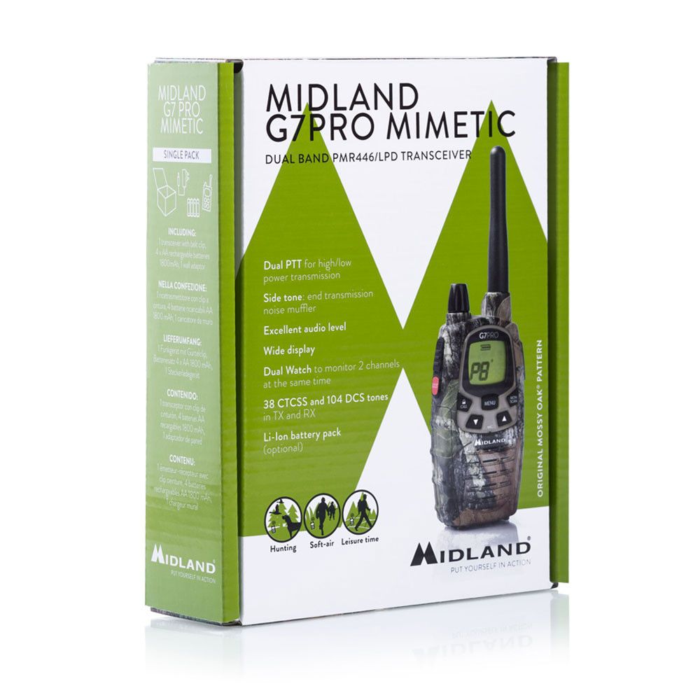 Midland G7 Pro camouflage, PMR+LPD, piece