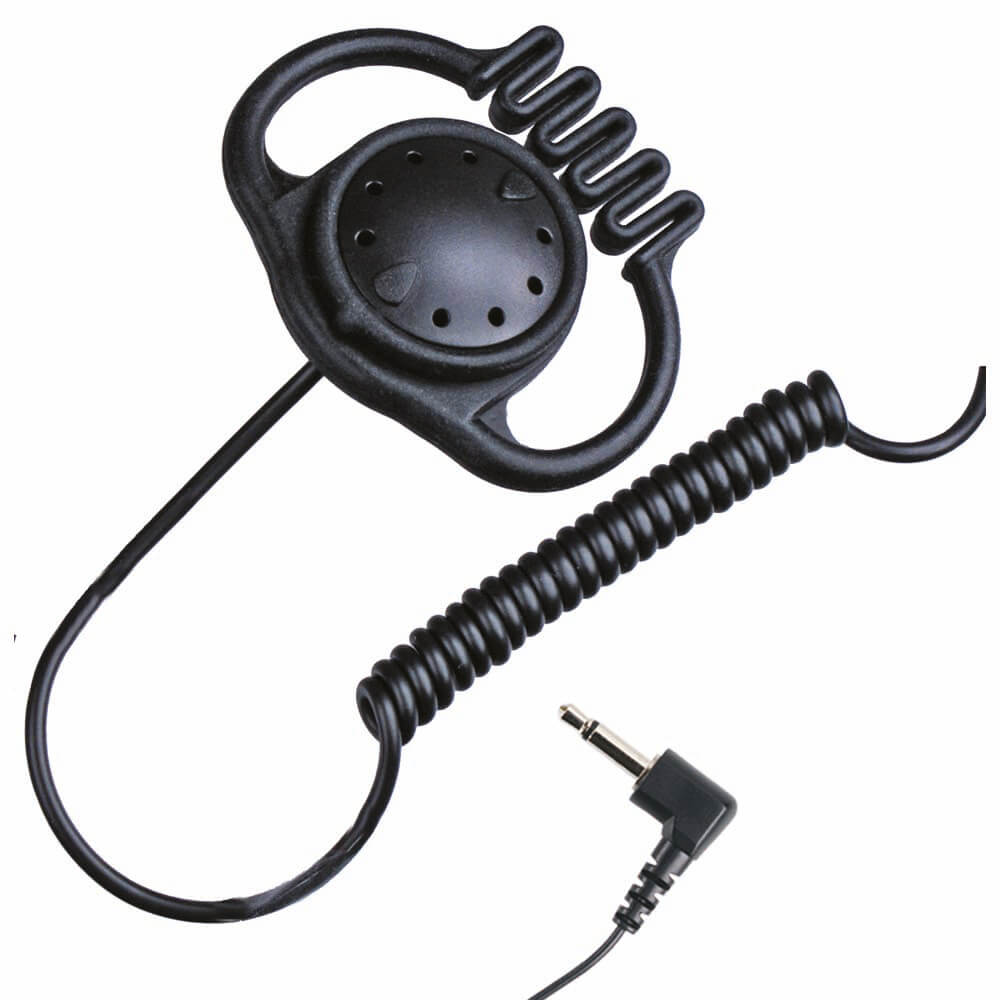 Albrecht OH-2B, flexible earphone with 2.5mm mono angle plug Kenwood