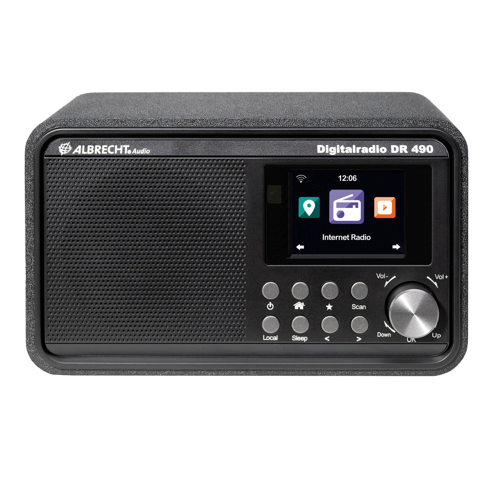 Albrecht DR 490 black, digital radio Internet/DAB+/FM 