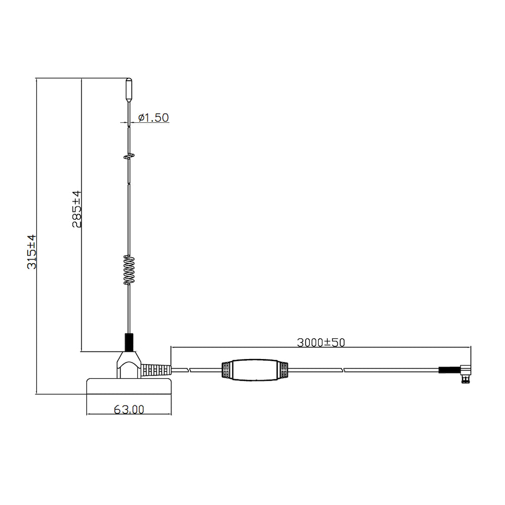 Albrecht MAG31 DAB+ magnetic base antenna + amplifier