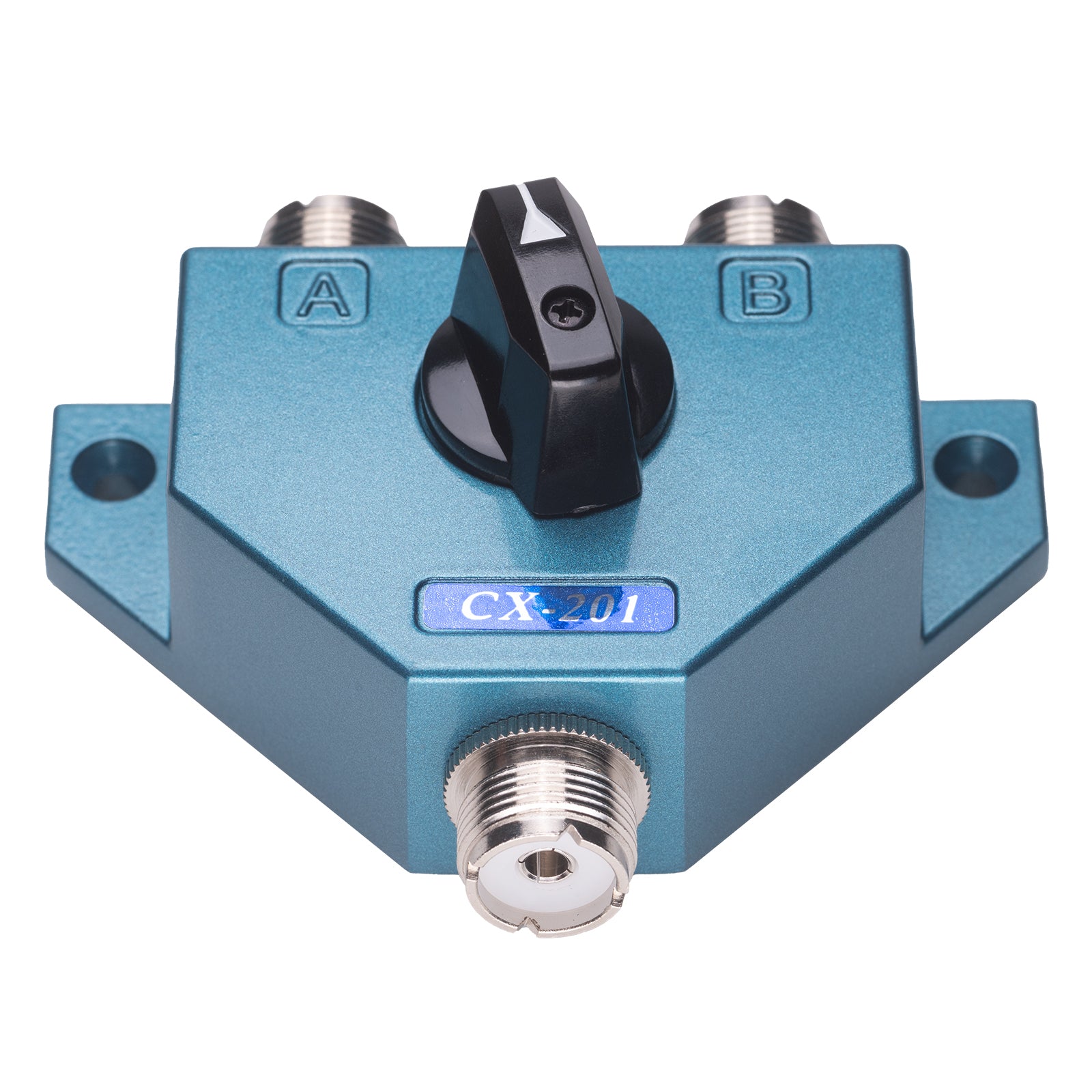 Albrecht CX 201, 2-way antenna switch, CB/amateur radio, metal housing