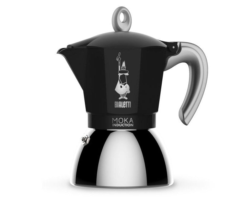 Bialetti Moka Induction, Black, Espresso maker for 6 cups