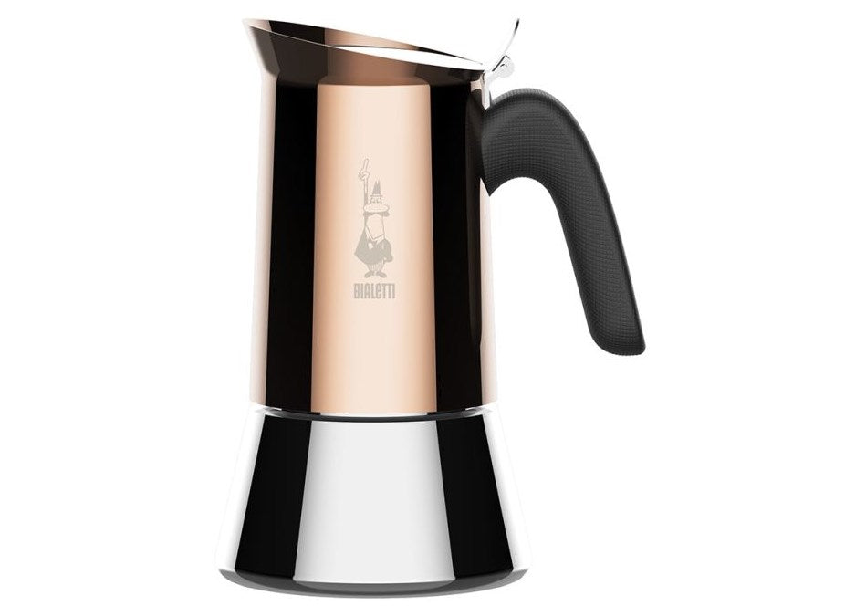 Bialetti Venus copper, stainless steel espresso maker for 4 cups