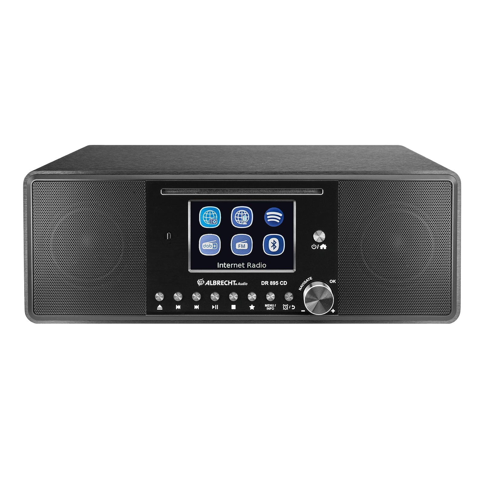 Albrecht DR 895 CD, DAB+/FM/Internet/CD, Black
