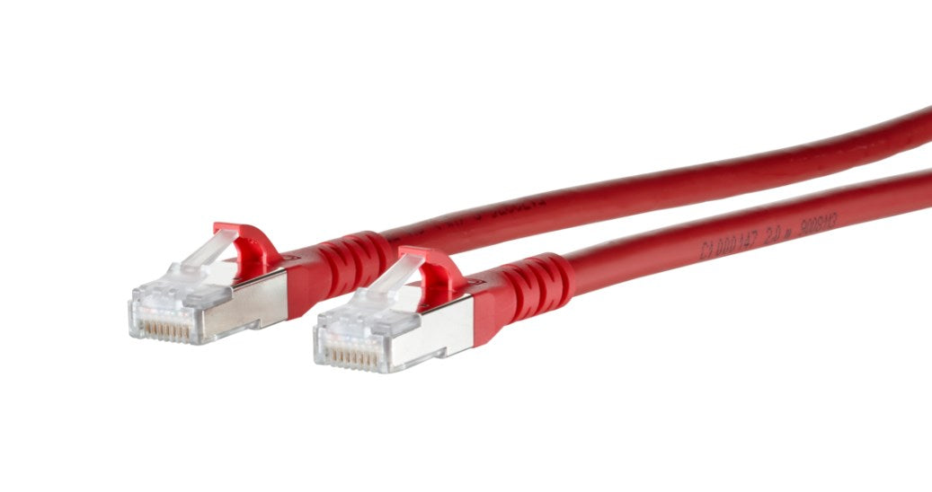 METZ CONNECT Patchkabel Cat.6A AWG 26 0,5 m rot
