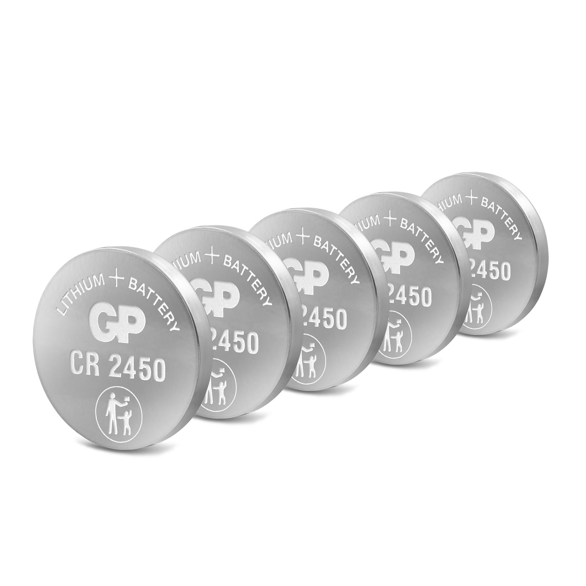 GP Lithium button cell CR2450 3V blister of 5
