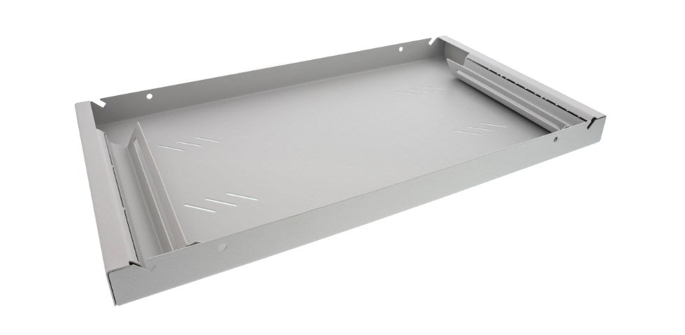 Triton perforated shelf, D250mm, for load 20kg, light grey