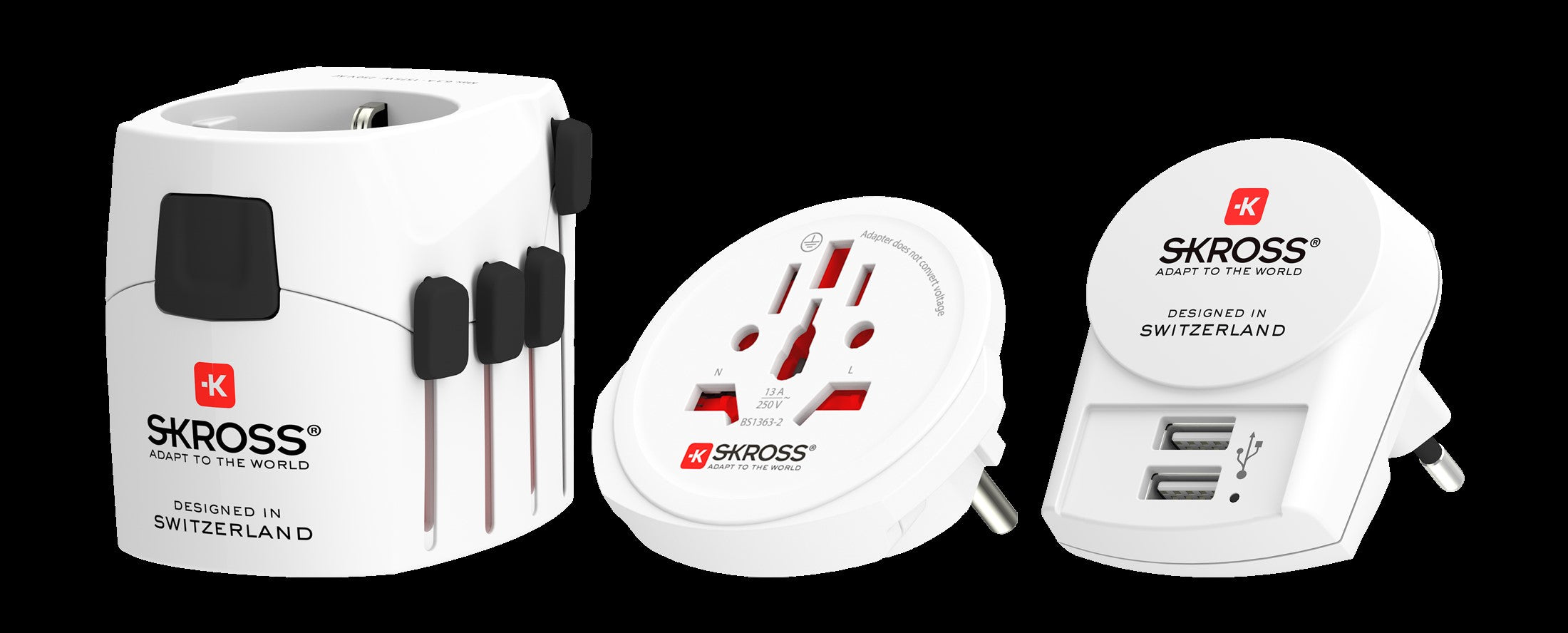 SKROSS world travel adapter World Adapter PRO+ USB 2xA