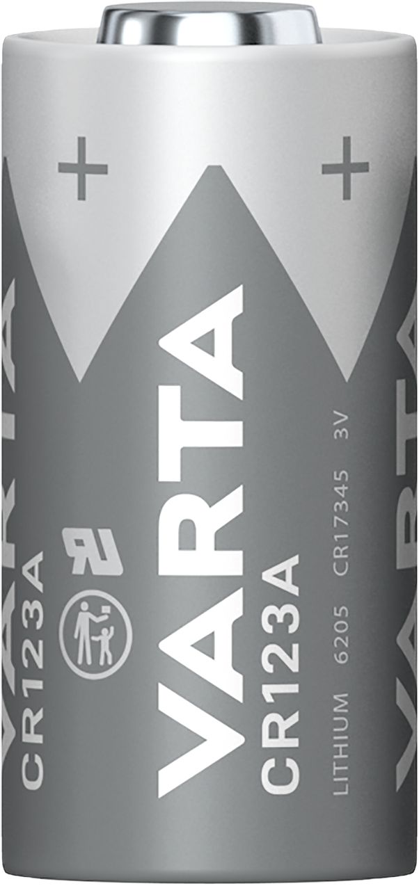 VARTA Lithium Cylindrical CR123A Batterie (2er Pack)