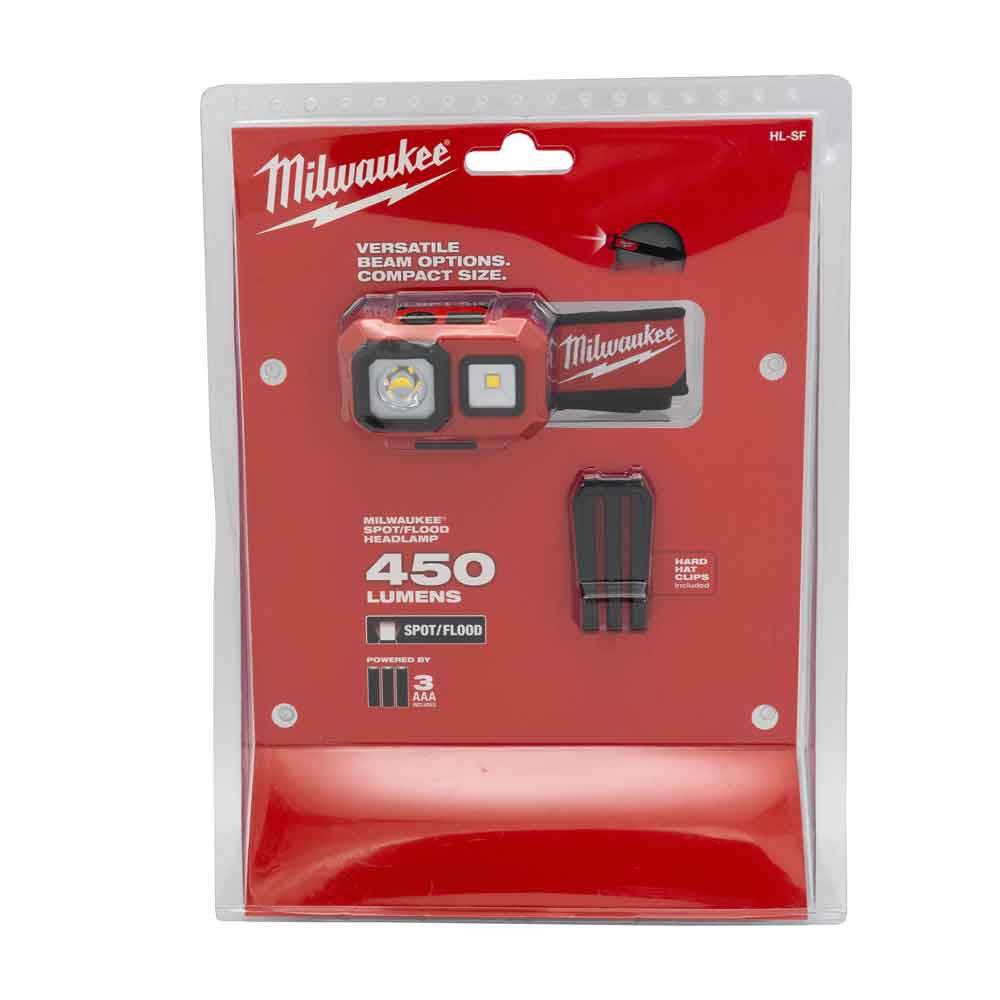 Milwaukee HL-SF Headlamp 3 AAA batteries
