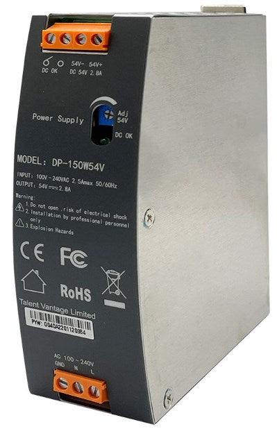 Edimax 150W/54V Industrial DIN-Rail Power Supply