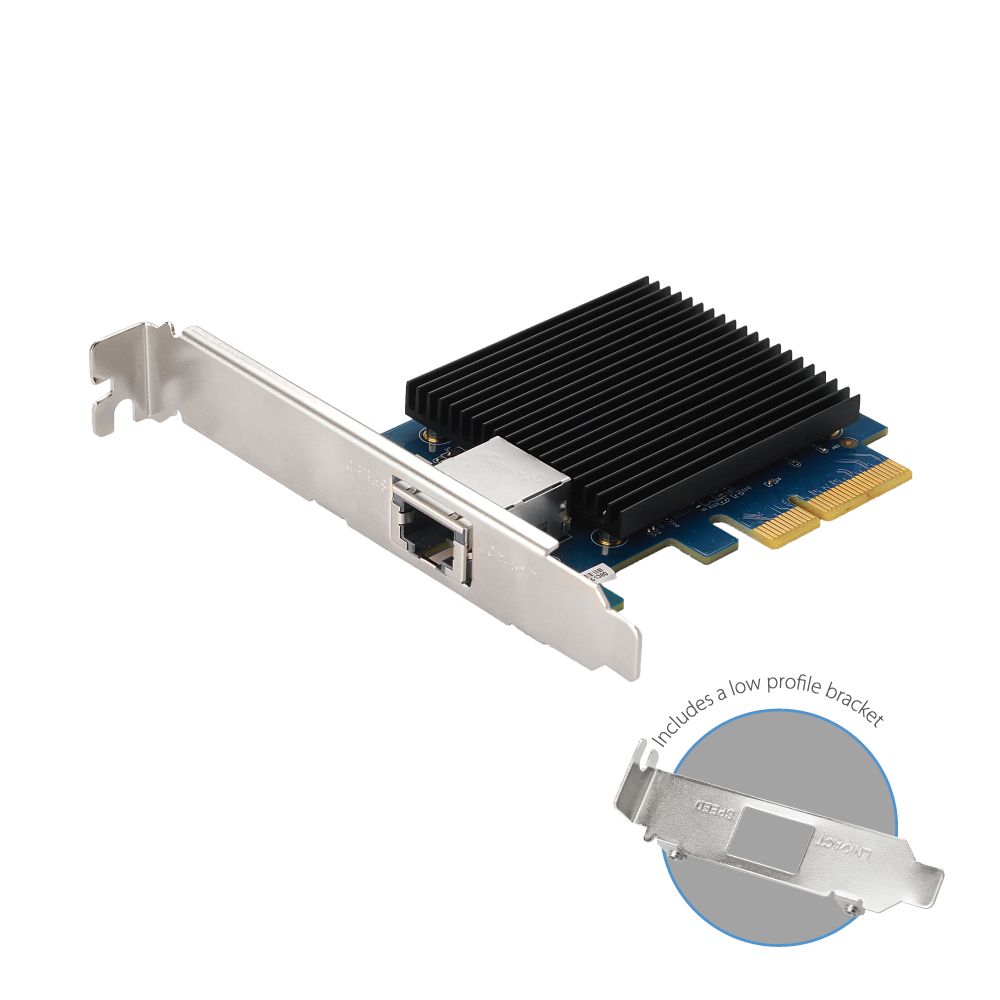 Edimax 10 Gigabit Network Card PCI Express ink Low Profile Sheet