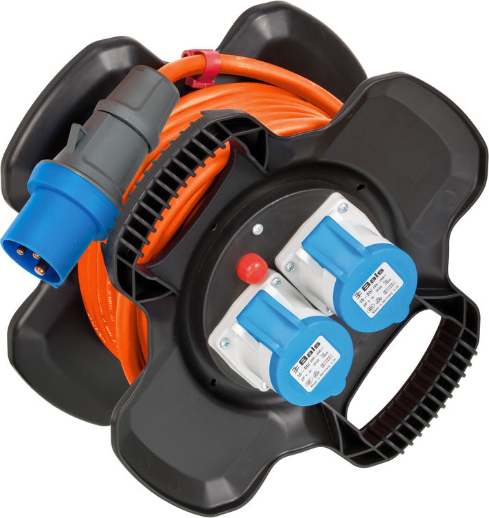 Brennenstuhl rubber cable reel X-Gum CEE IP44 for camping/maritime 10m
