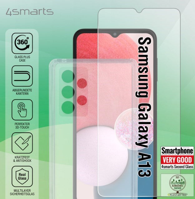 4smarts 360° Starter Set with X-Pro Clear Glass and Clear Case Samsung Galaxy A13