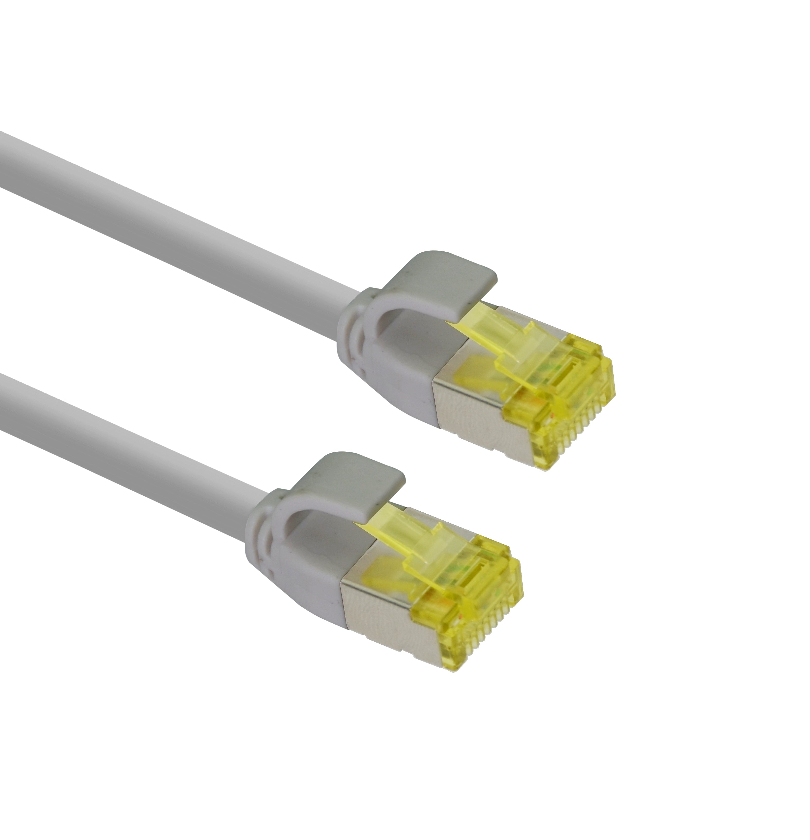 Helos ultra slim Patchkabel S/FTP Cat 6A grau 2,0m