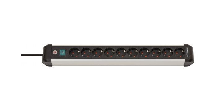 Brennenstuhl Premium-Alu-Line power strip 10-way 3m H05VV-F 3G1,5