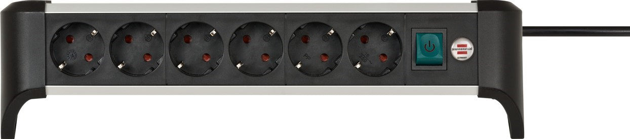 Brennenstuhl Alu-Office-Line power strip 6-way 3m H05VV-F 3G1,5