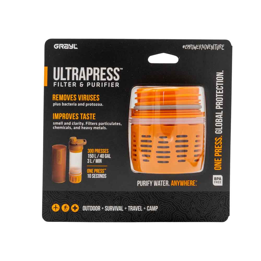 Grayl Ultrapress Purifier Cartridge Orange