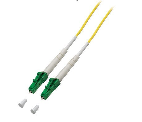 Helos fiber optic patch cable LC-APC/LC-APC Simplex G652D, 9/125µm OS2 yellow 7.5m