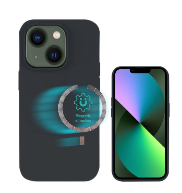 4smarts Liquid Silicone Case Cupertino mit UltiMag für iPhone 14 Pro Max schwarz