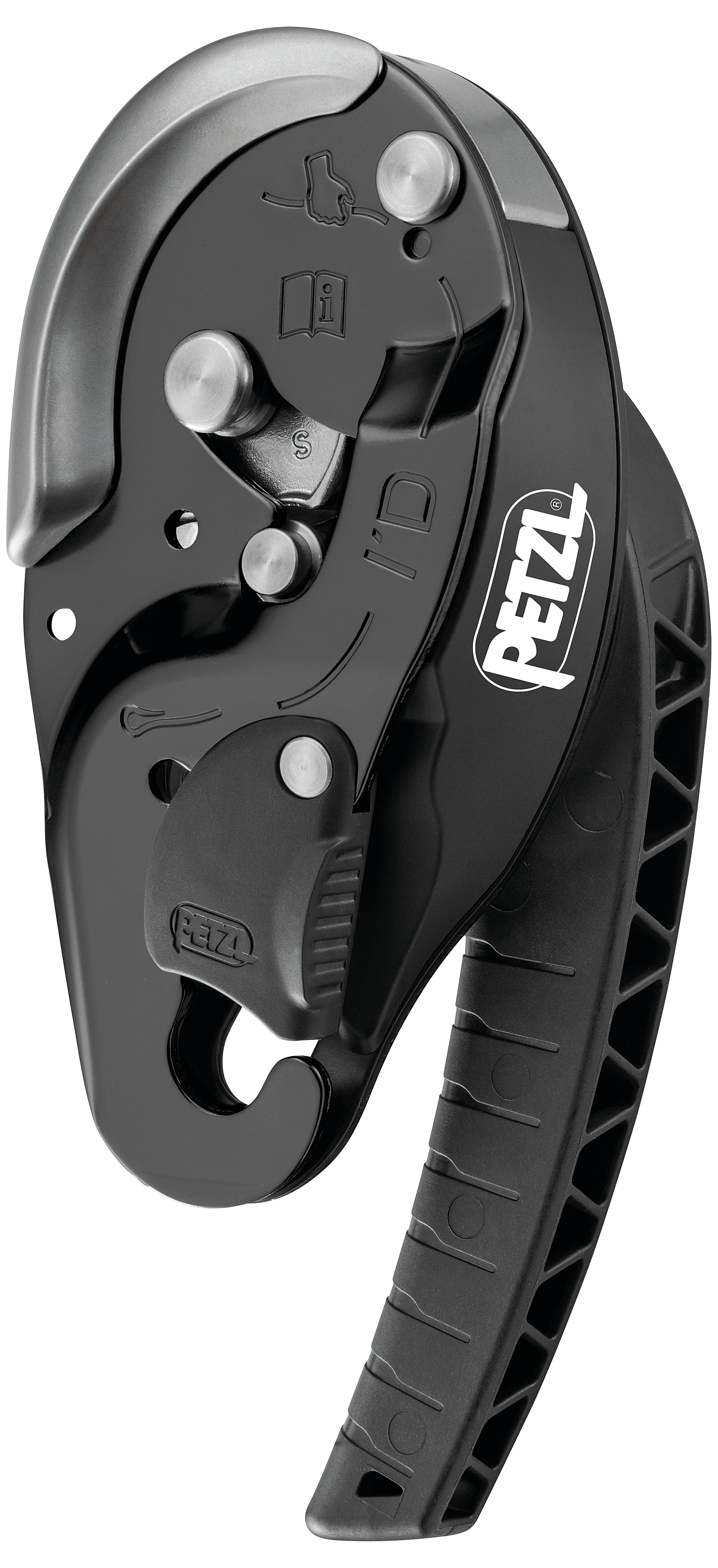 Petzl I'D S self-braking descender, black