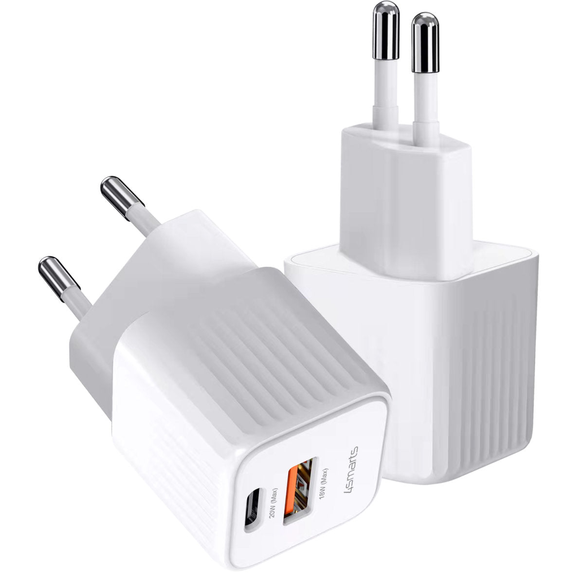 4smarts charger VoltPlug Duos Mini PD 20W white